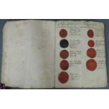 Sammlung von circa 383 Rot - Lack Siegeln und Stempeln. Collection of circa 383 red - lacquer