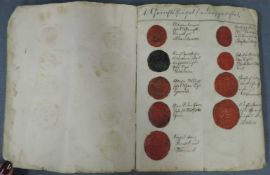 Sammlung von circa 383 Rot - Lack Siegeln und Stempeln. Collection of circa 383 red - lacquer