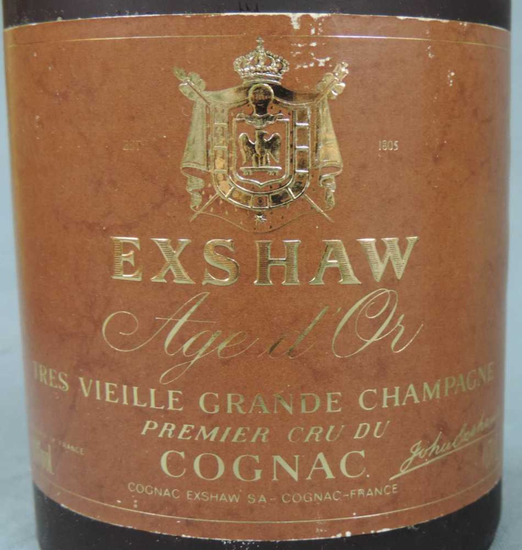 5 Flaschen Cognac. Hennessy; Menard; Seguinot; Exshaw; Napoléon. 3 in original Karton. 70cl, 40%. - Image 5 of 17