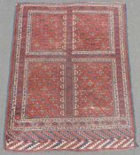 Jomud Engsi Stammesteppich der Turkmenen. Turkmenistan. Antik, 19. Jahrhundert. 159 cm x 125 cm.