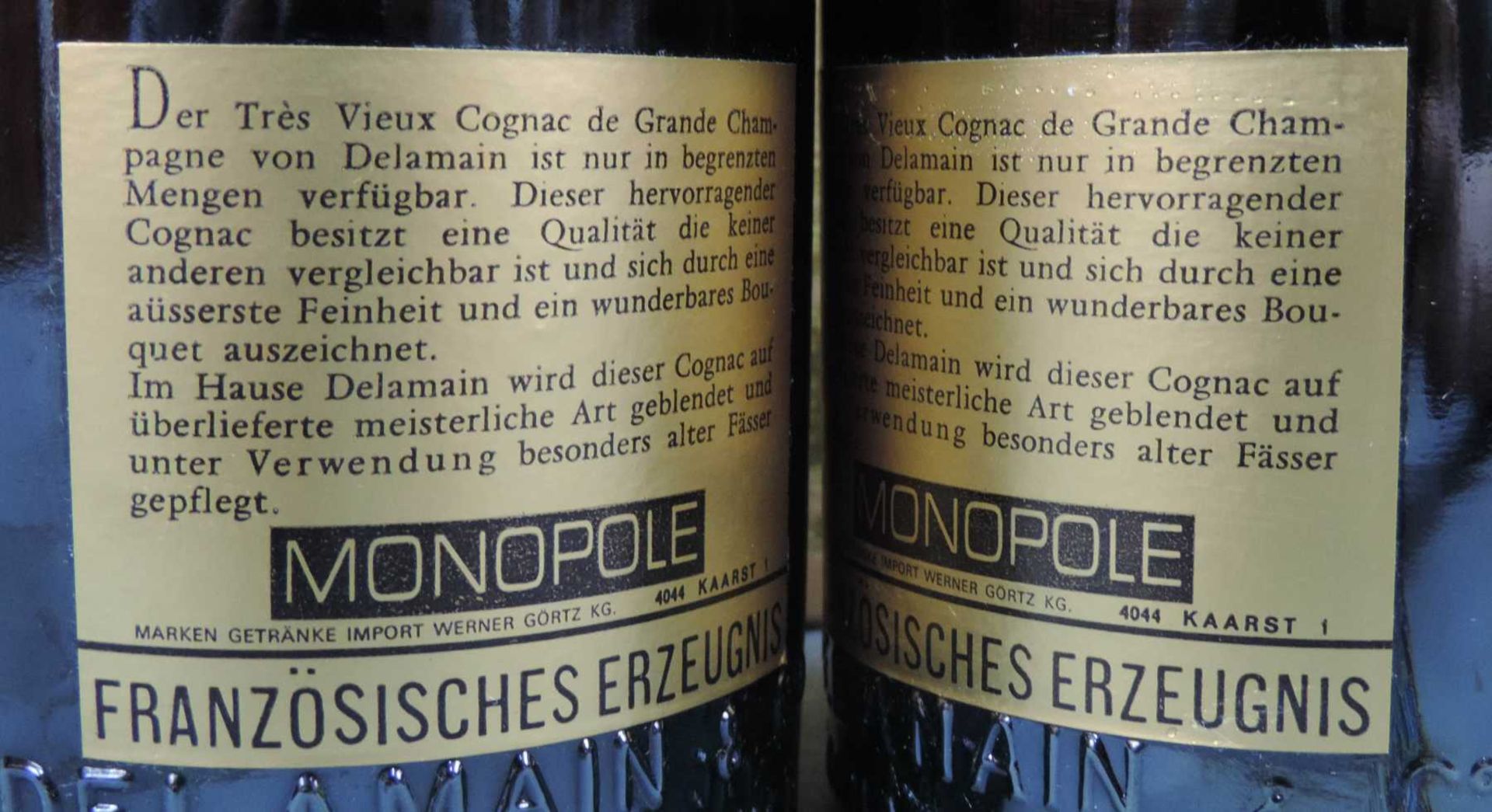 2 Flaschen Delamain Grande Champagne Très Vieilles Cognac, France. 70cl. 40%. In original Kartons. 2 - Bild 7 aus 8