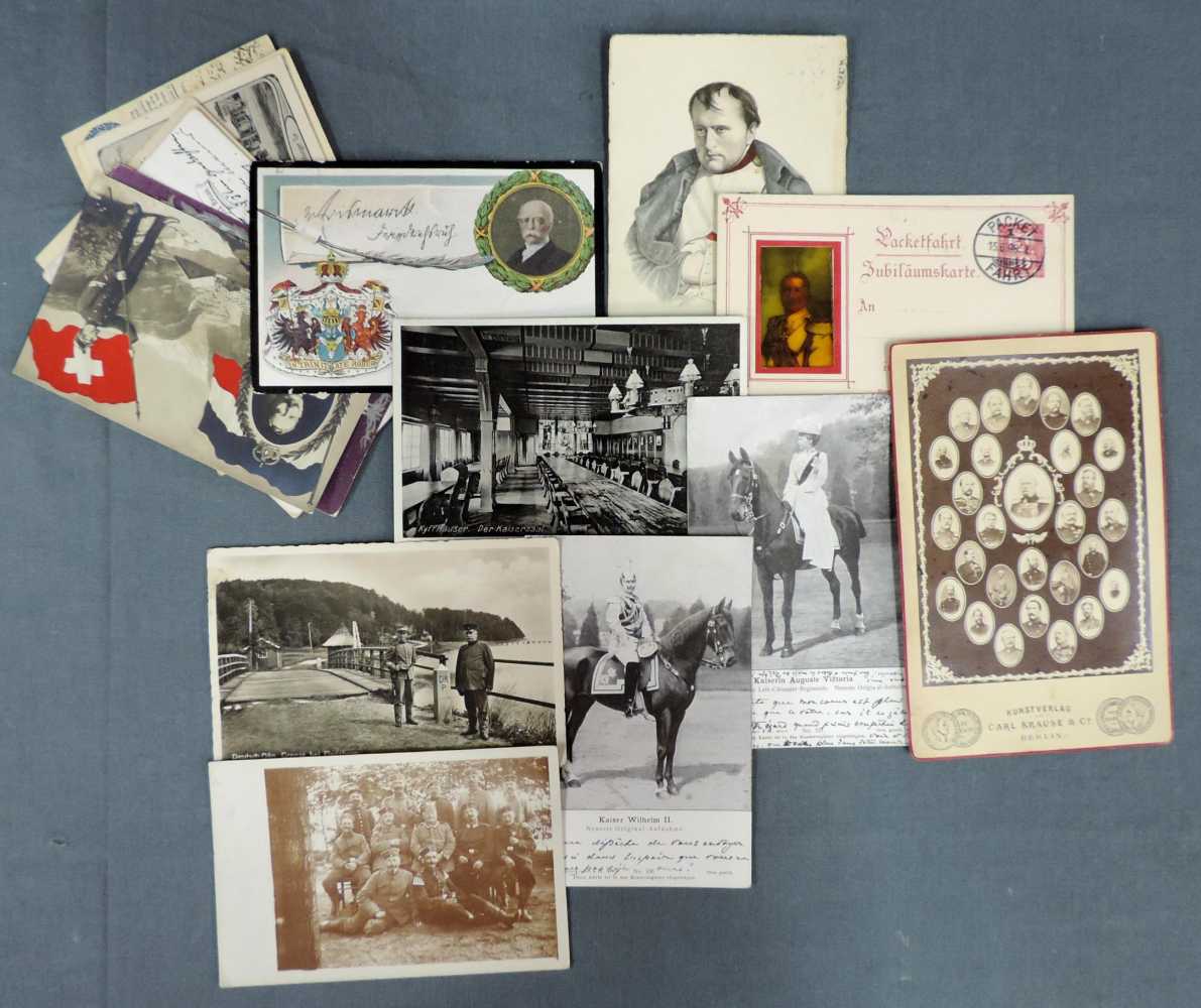 Circa 16 Postkarten. Auch 1. Weltkrieg. Circa 16 postcards and picture postcards. Some First World