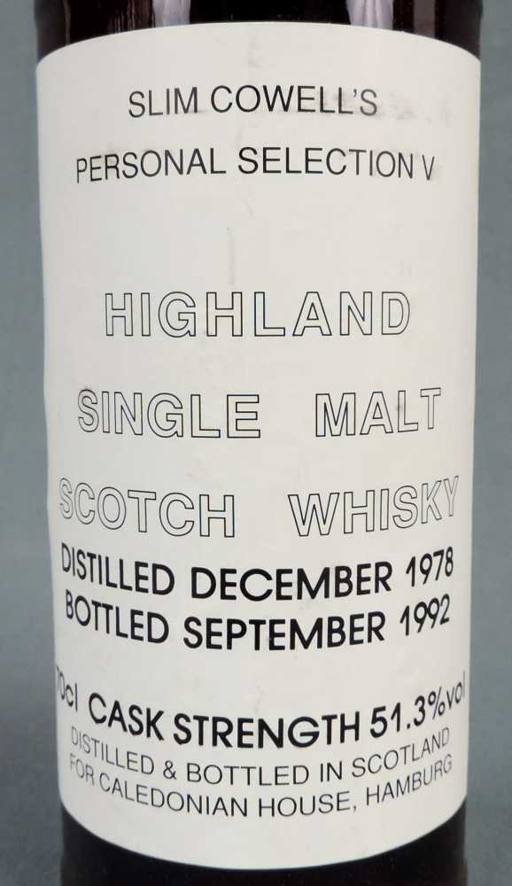 Slim Cowell's Personal Selection V. Highland Single Malt Scotch Whisky. 70cl, 51,3%. Distilled - Image 2 of 4