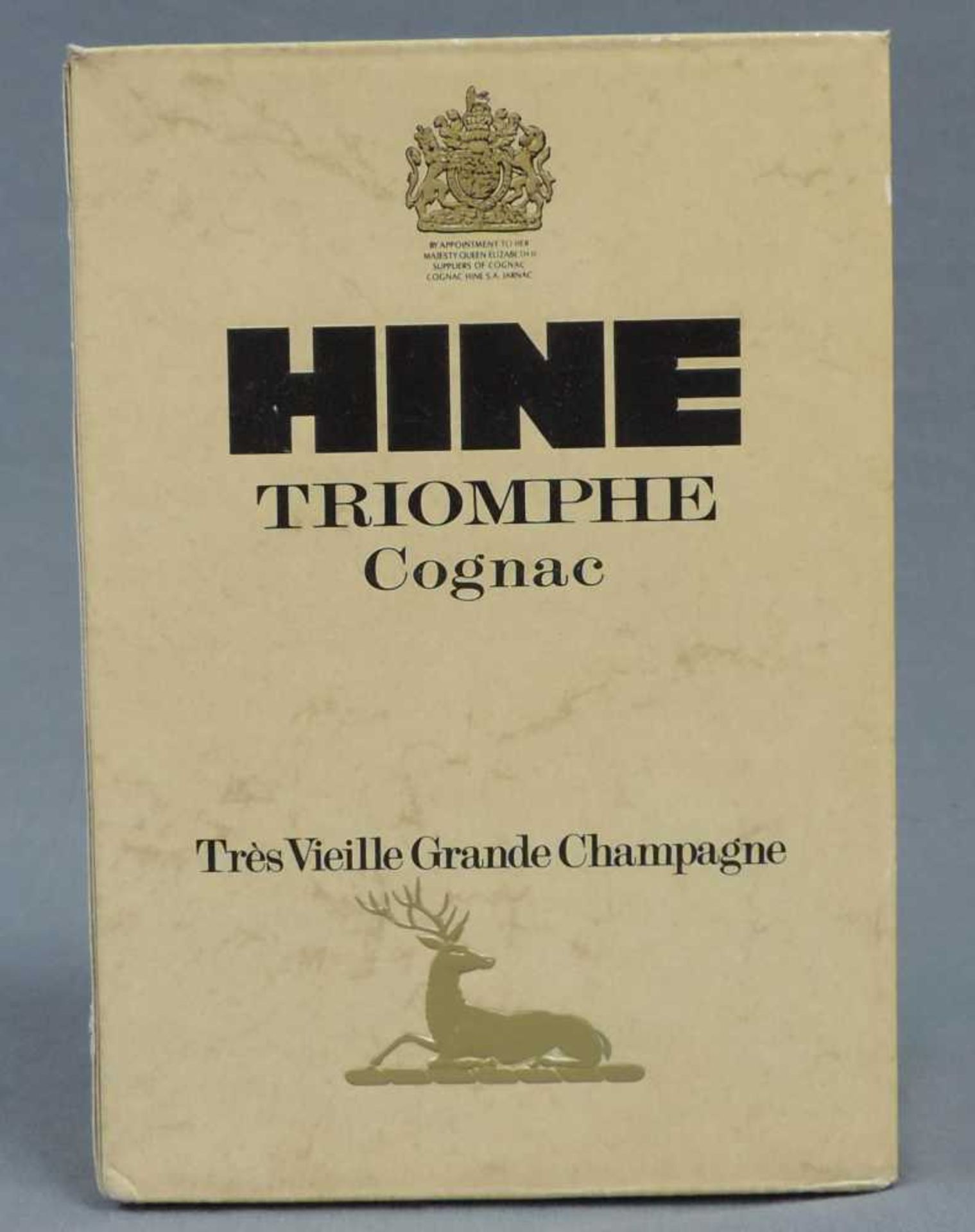 HINE TRIOMPHE Cognac Très Vieille Grande Champagne. 70cl. Mit original Karton. HINE Cognac - Bild 3 aus 6