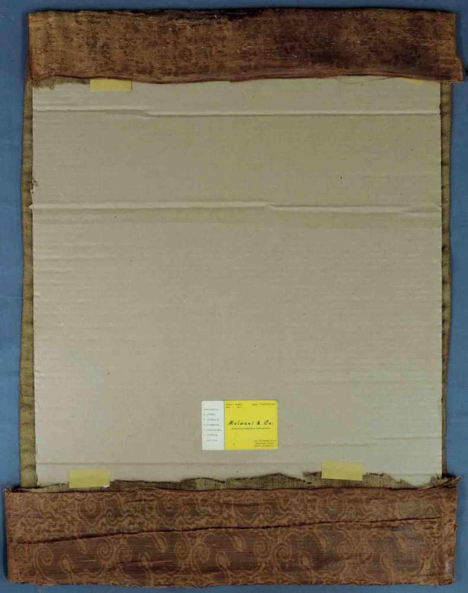 Thangka. Wohl Darstellung der weißen Tara mit der typischen Mudra. 71 cm x 52 cm gesamt. Auf - Bild 5 aus 5