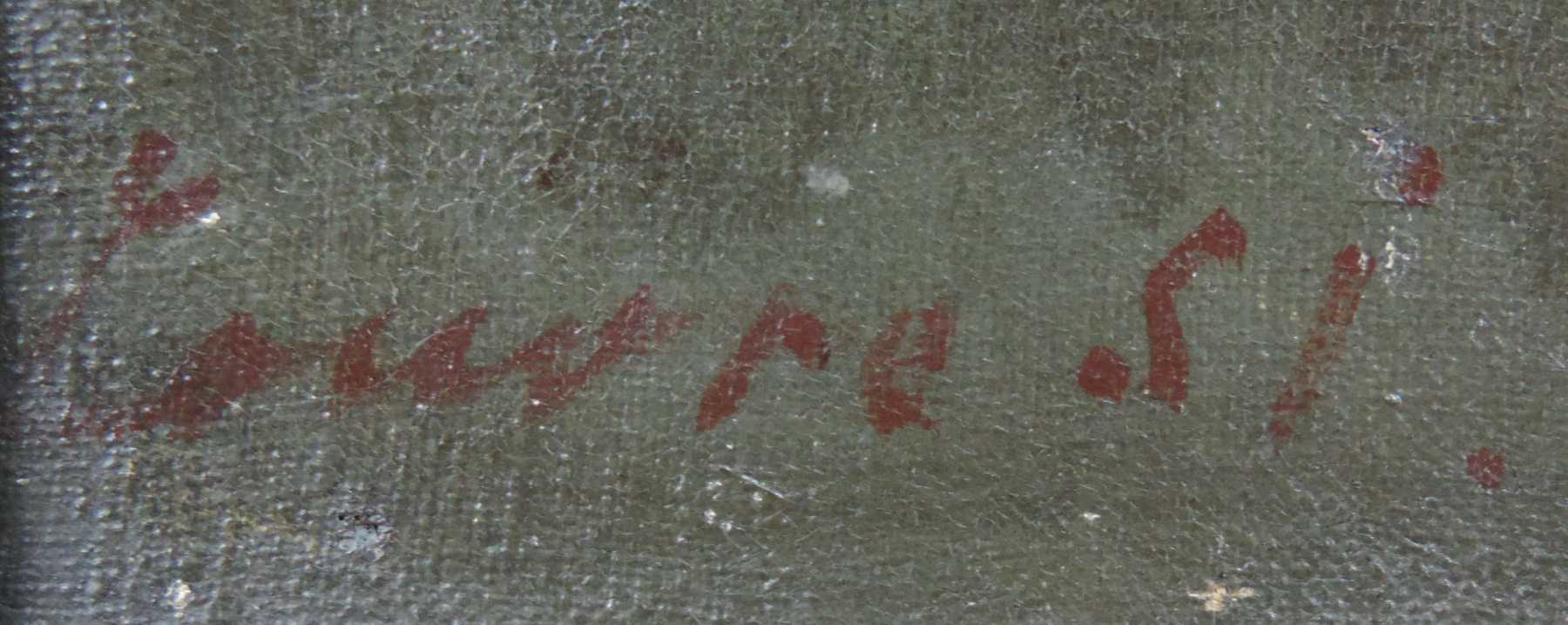 Undeutlich signiert (XIX) Portrait eines Herren in der Art des 17. Jahrhunderts. 45,5 cm x 37,5 - Image 8 of 12