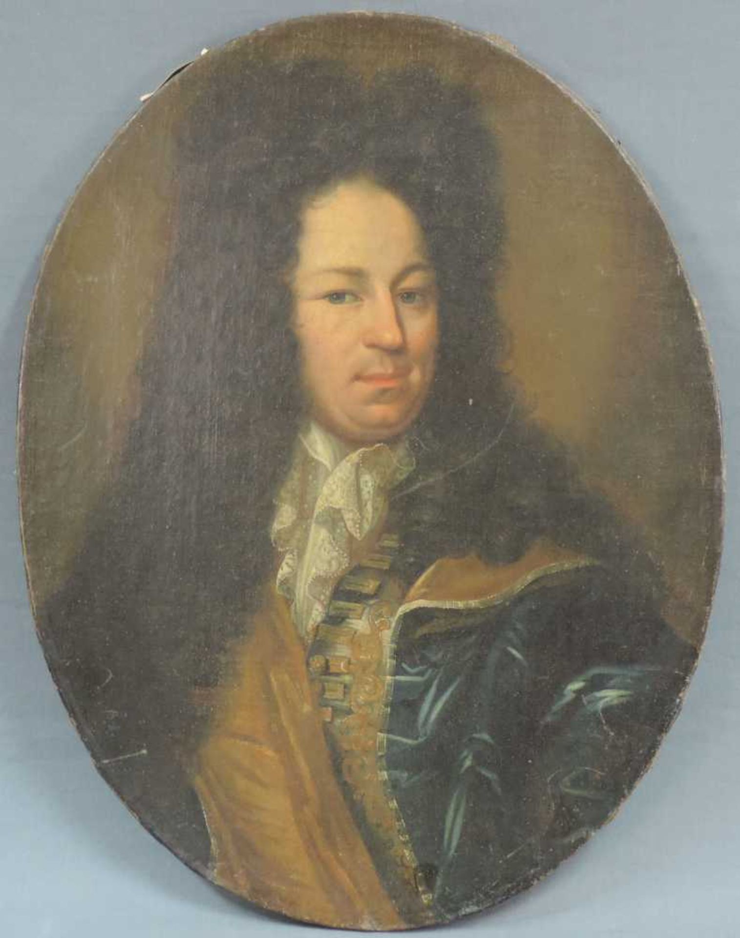 UNBEKANNT (XVIII). Herr mit Allongeperücke. Feldmarschall Moritz Graf von Sachsen. 76 cm x 59 cm