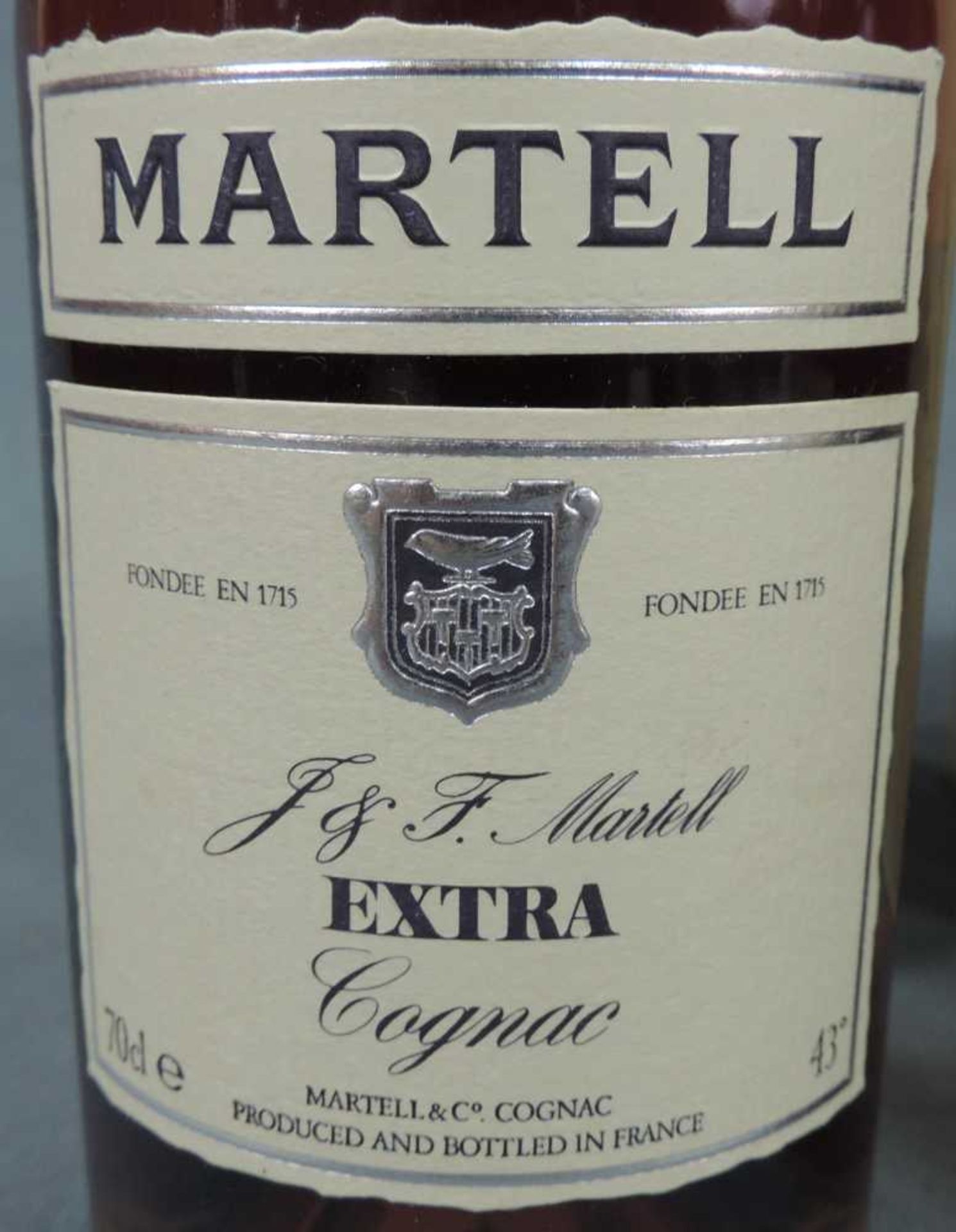 3 Flaschen MARTELL EXTRA COGNAC . In original Karton. 70cl. 43%. 3 bottles MARTELL EXTRA COGNAC. - Bild 10 aus 13