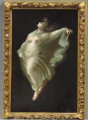 Claude Jacques NOTTÈ (XVIII -) zugeschrieben. ''Tracht der Nacktheit''. 39 cm x 25 cm. Gemälde, Öl