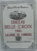 1996 Châteaux Belle Croix, Lalande de Pomerol A.C.. 6 Flaschen in Originalkiste. Bordeaux.