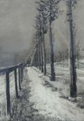 Max KLINGER (1857 - 1920). Landschaften, Opus VII. Chausse. 475 mm x 333 mm die Abbildung. Circa