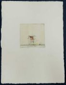 Alexander BEFELEIN (1952 - ). Venezianisches Haus 1980. 10 cm x 10 cm die Druckplatte. Unten