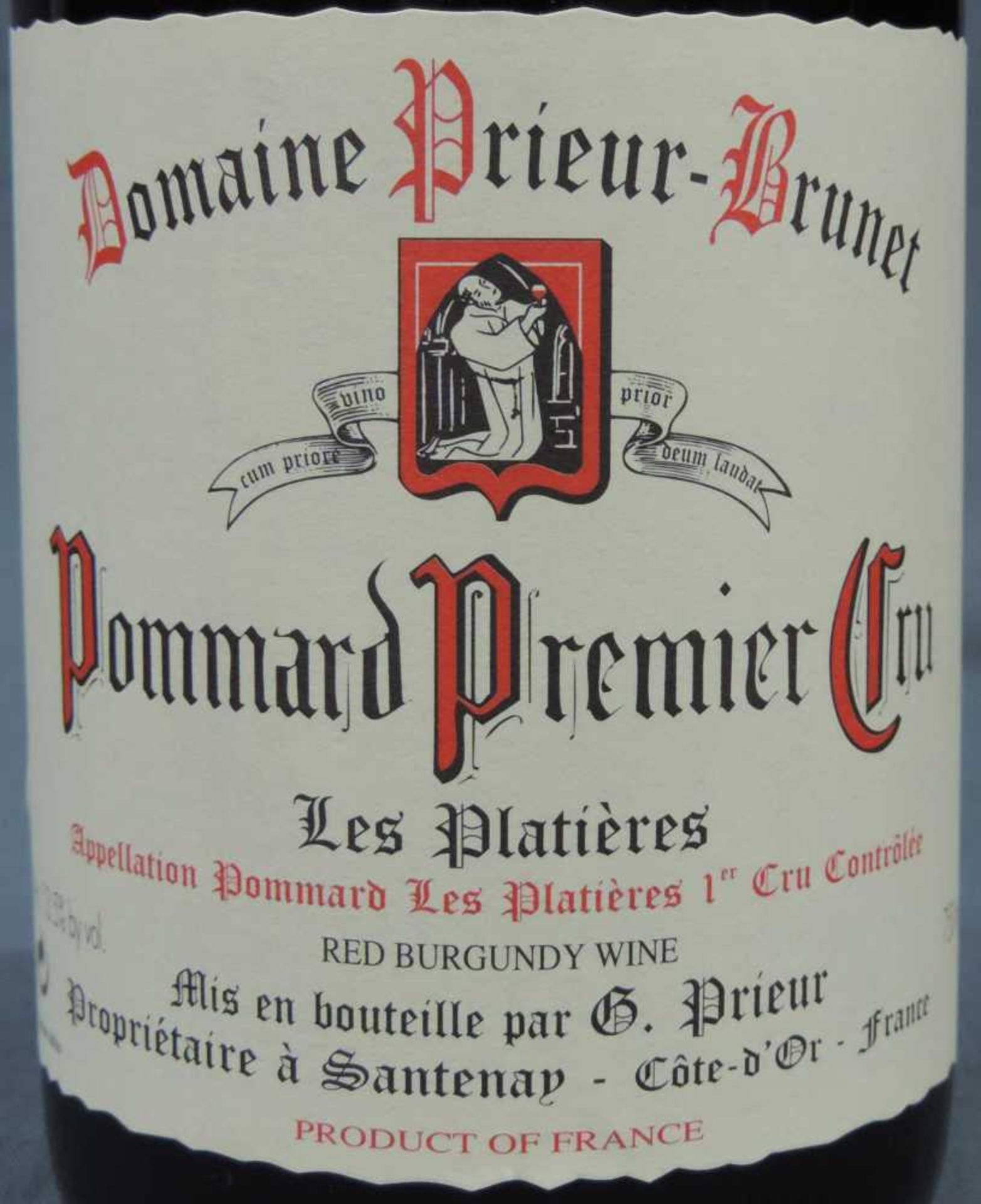 2004 Domaine Prieur - Brunet, Pommard Premier Cru Les Platieres, France. 10 Flaschen, 750 ml, - Image 3 of 6