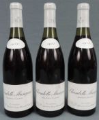 1984 Leroy Chambolle - Musigny, Côte-de-Beaune, France. 3 ganze Flaschen. Rotwein. Frankreich,