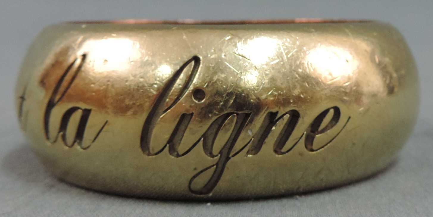 Chanel, Made in France, Armreif. "L'élégance, c'est la ligne". Punze. 64 mm Innendurchmesser. - Image 3 of 5
