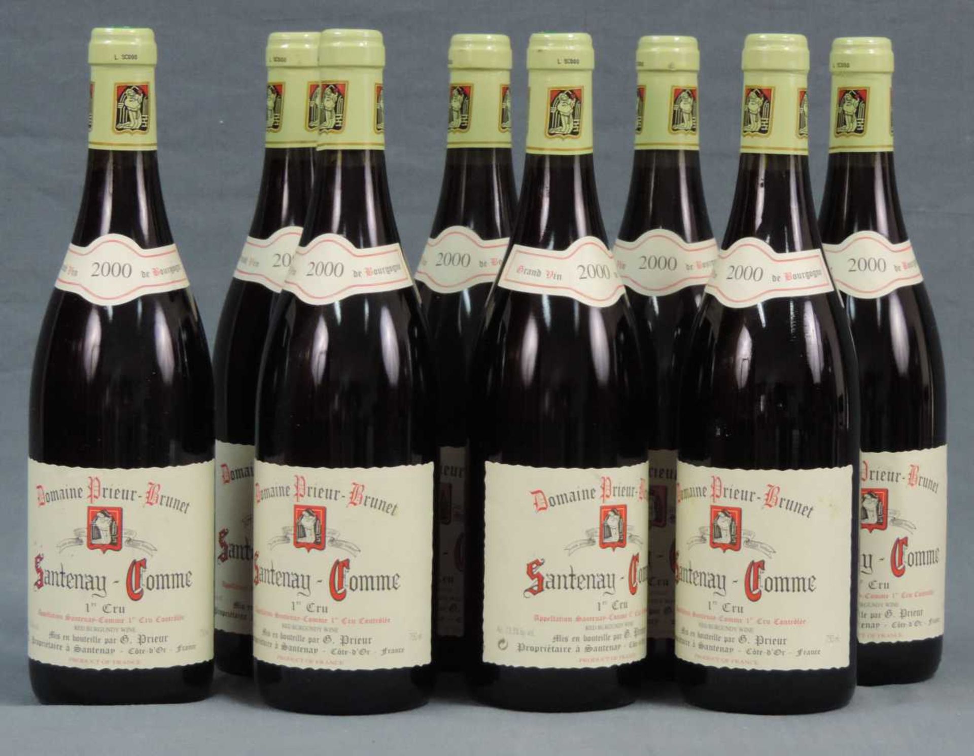 2000 Domaine Prieur - Brunet, Satenay Comme Premier Cru, France. 8 Flaschen, 750 ml, Alc., 13,5%