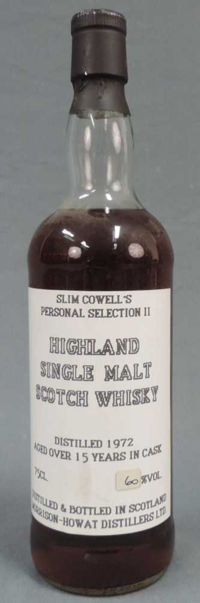 Slim Cowell’s Personal Selection II. Morrison - Howat. Highland Single Malt Scotch Whisky. 75cl.