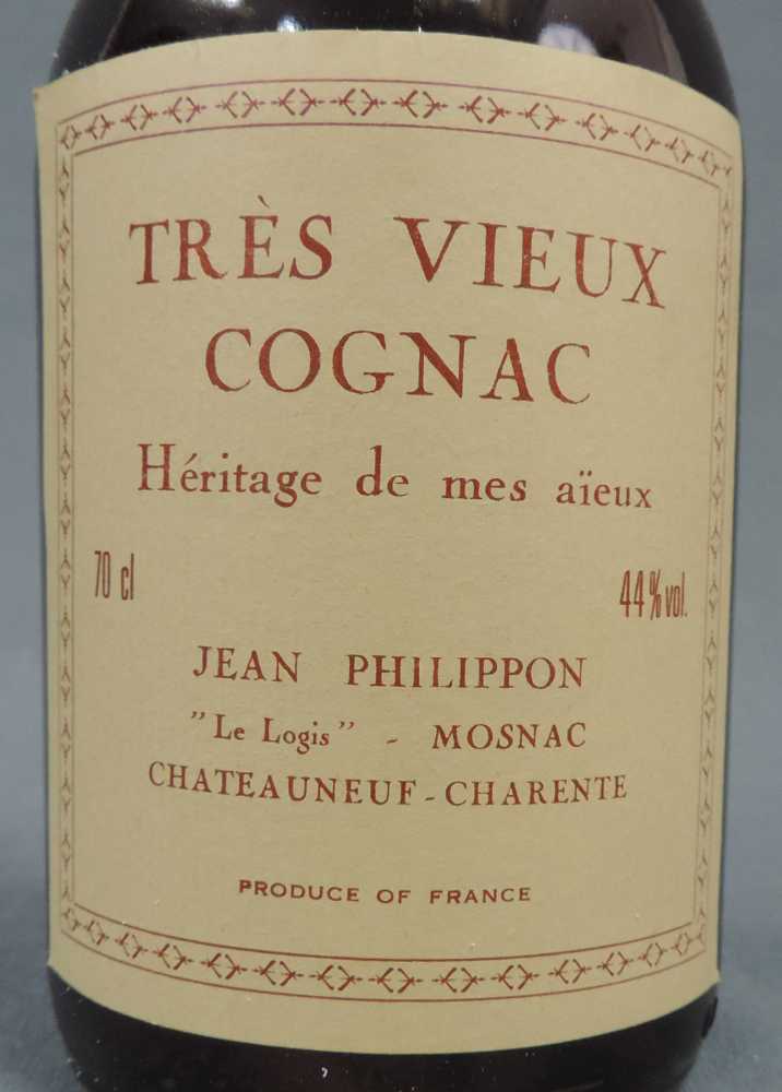 Très Vieux Cognac Jean Philippon, Heritage de mes aieux. 70cl. 44%. Très Vieux Cognac Jean - Image 2 of 6