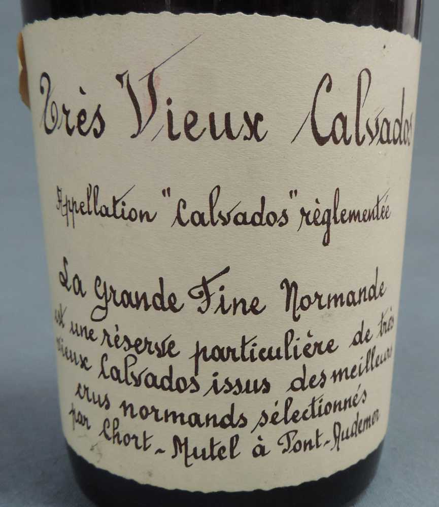 6 ganze Flaschen alter Calvados. Unterschiedliche Volumenprozent und Domaines. 6 whole bottels of - Image 8 of 20