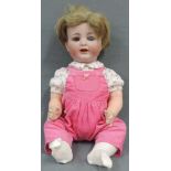 Puppe von Simon Halbig, Nummer 126. Mädchen. Biskuitporzellan. 47 cm. Doll by Simon Halbig, numbered