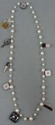 Chanel Kette Modeschmuck. Offen circa 100 cm lang. Chanel necklace, fashion jewelry . Open about 100