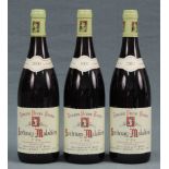 2000 (eine Flasche) und 2001 (2 Flaschen) Santenay Maladiere Premier Cru, France. Insgesamt 3