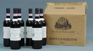 1993 Barolo DOCG. Comm. G. B. Burlotto Vigneto Monvigliero, 6 Flaschen. Je 75 cl 14 % vol.