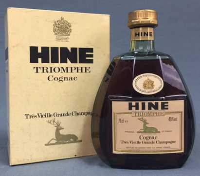 HINE TRIOMPHE Cognac Très Vieille Grande Champagne. 70cl. Mit original Karton. HINE Cognac