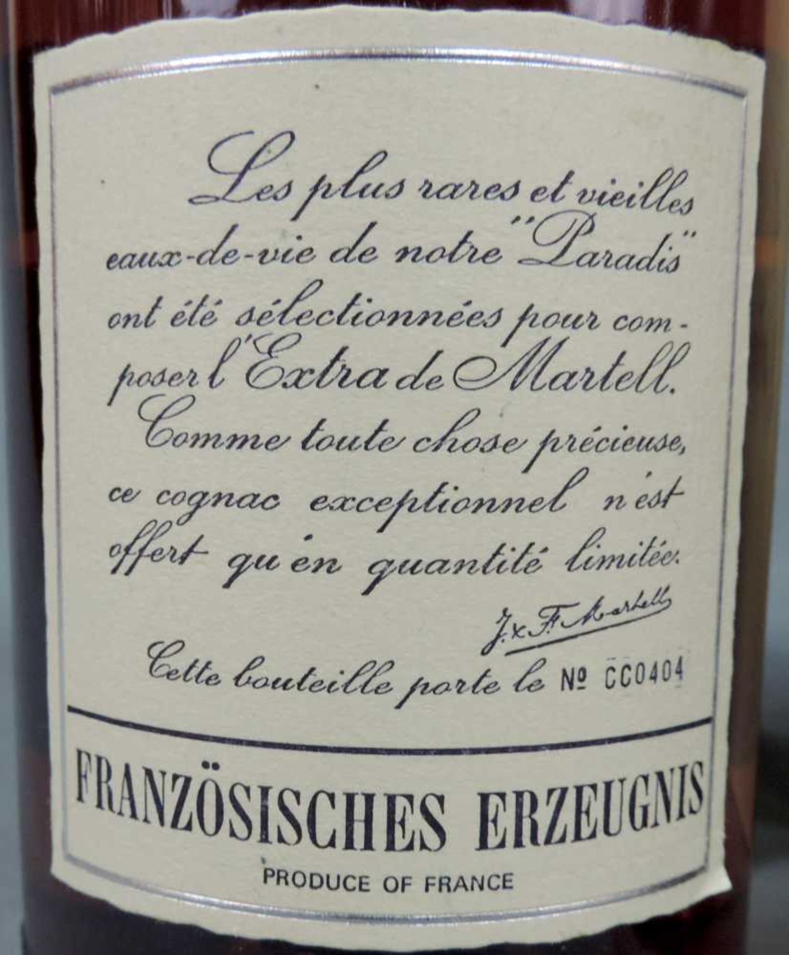 3 Flaschen MARTELL EXTRA COGNAC . In original Karton. 70cl. 43%. 3 bottles MARTELL EXTRA COGNAC. - Image 13 of 13