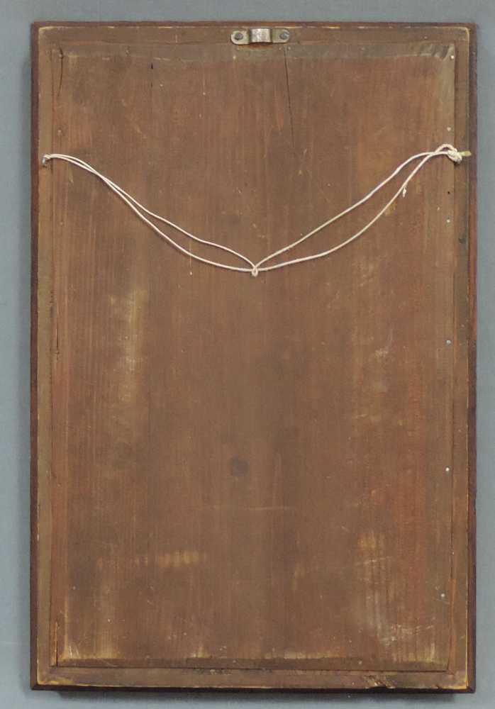 UNDEUTLICH SIGNIERT (XIX - XX). Nocturno. 18 cm x 32 cm. Gemälde, Öl auf Holz. INDISTINCTLY - Image 6 of 6