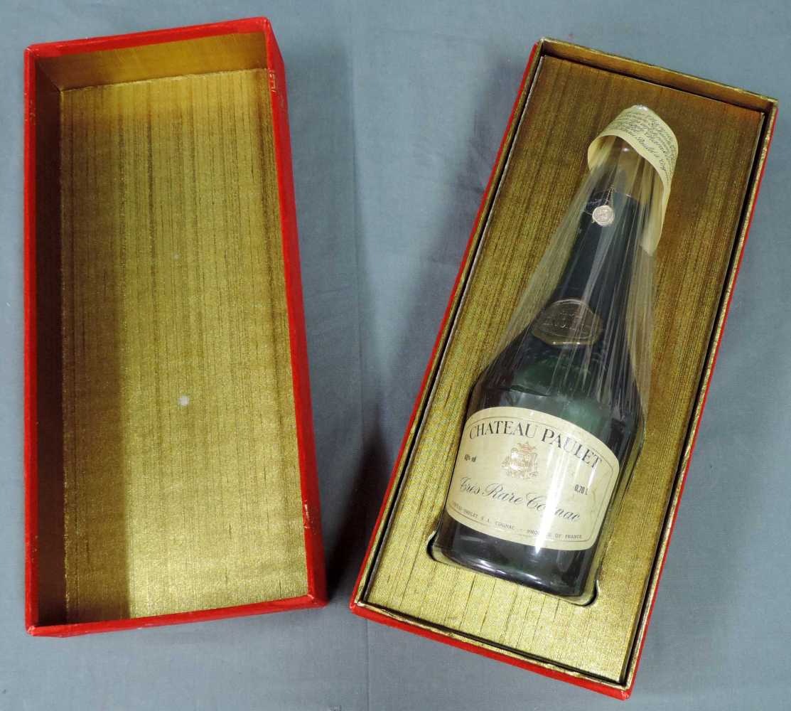 Château Paulet Très Rare Cognac. Age Incónnu. 0,70l. 40%. In original Samtschatulle. Château