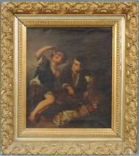 Bartolomé Esteban MURILLO (1618 - 1682), Nachfolge. Die Kuchenesser. 41 cm x 35 cm. Gemälde, Öl