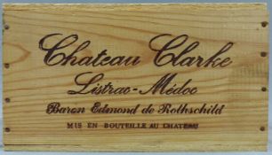 1979 Baron Edmond de Rothschild Château Clarke, Listrac-Médoc, France. 12 ganze Flaschen. Original