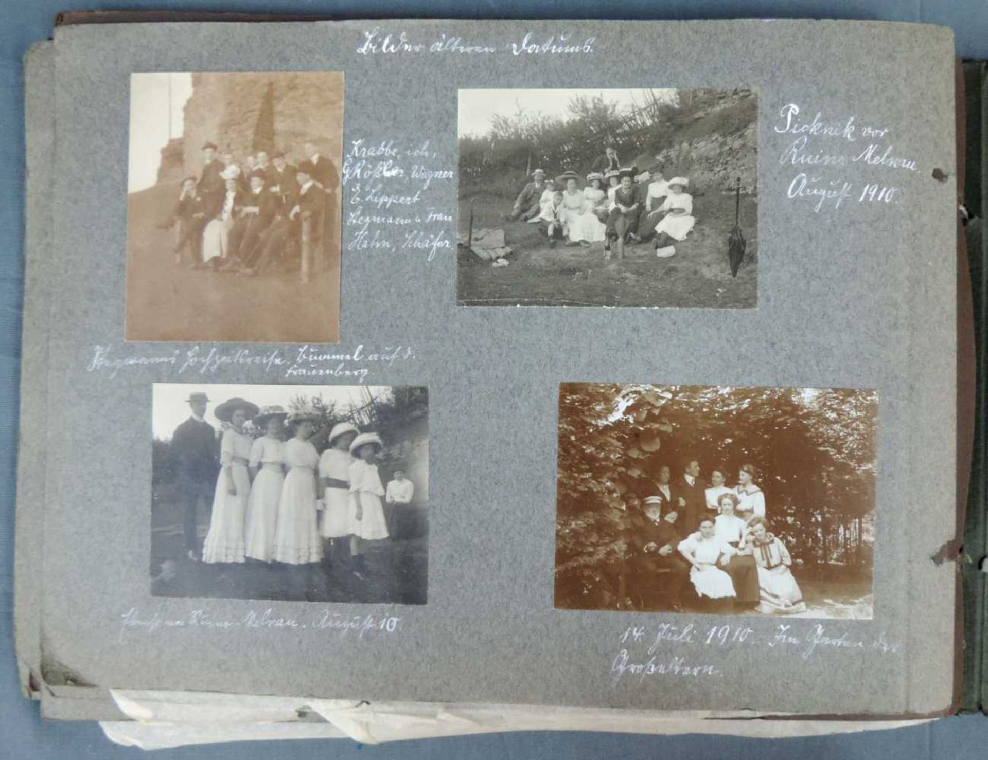Fotoalbum der Familie Hofsommer 1914 / 1915. Viele Militäraufnahmen. Photo album of family Hofsommer - Image 7 of 7