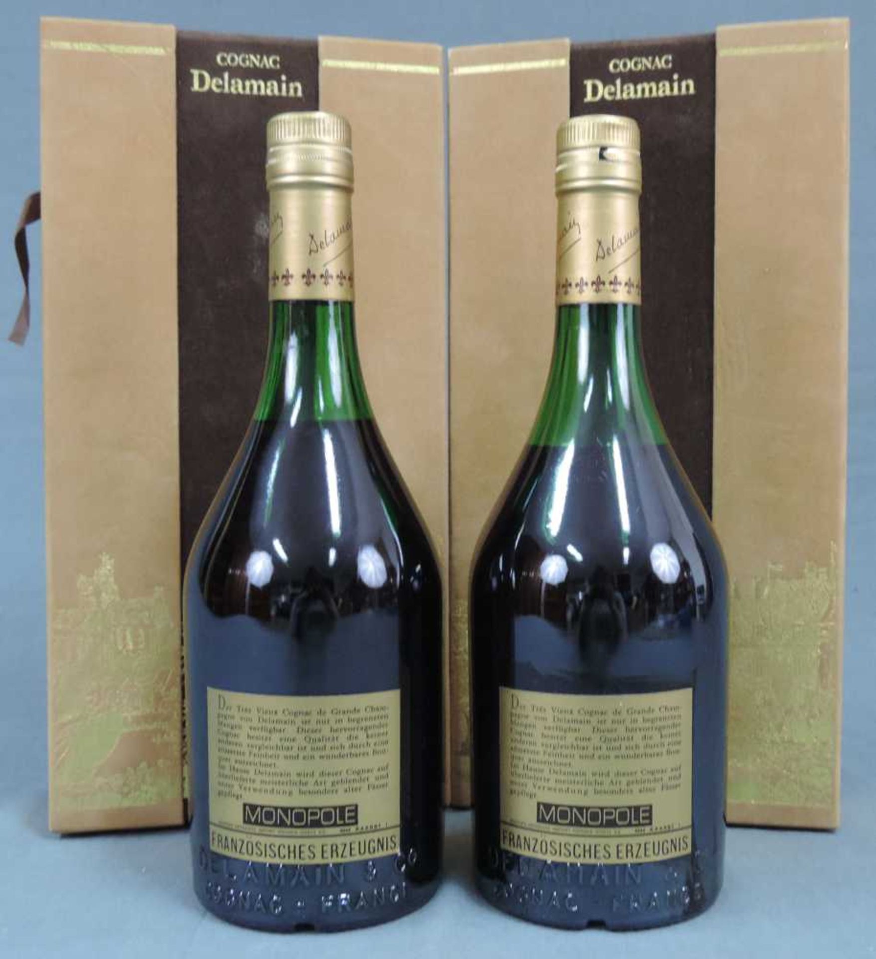 2 Flaschen Delamain Grande Champagne Très Vieilles Cognac, France. 70cl. 40%. In original Kartons. 2 - Bild 6 aus 8
