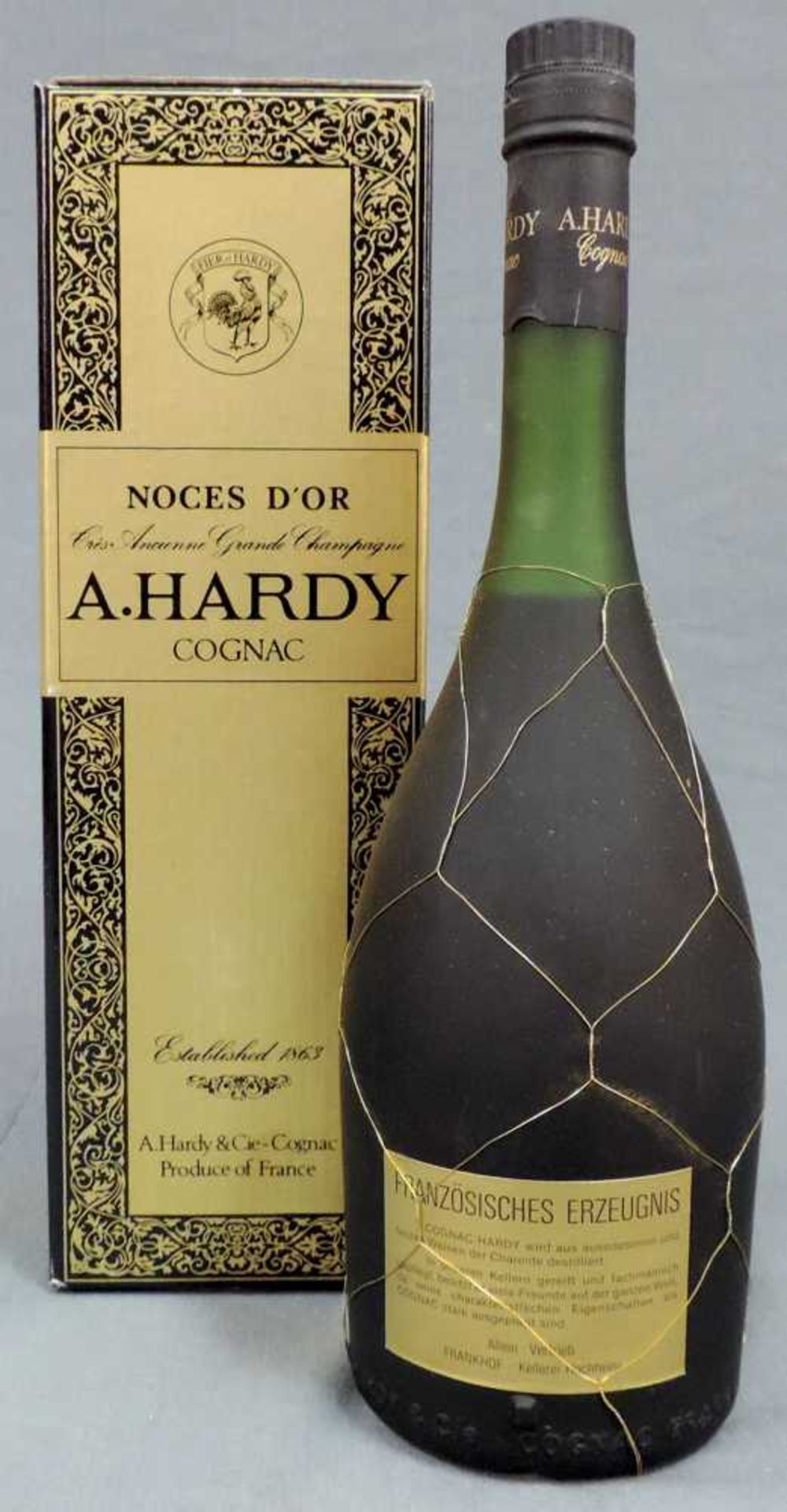 Noces D´Or A. Hardy Cognac. 40% 70cl. In original Karton. Noces D´Or A. Hardy Cognac. 40% 70cl. - Image 5 of 6