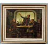 Konstantin STOITZNER (1863 - 1934) zugeschrieben. "Gewonnen!" 69 cm x 56 cm. Gemälde, Öl auf