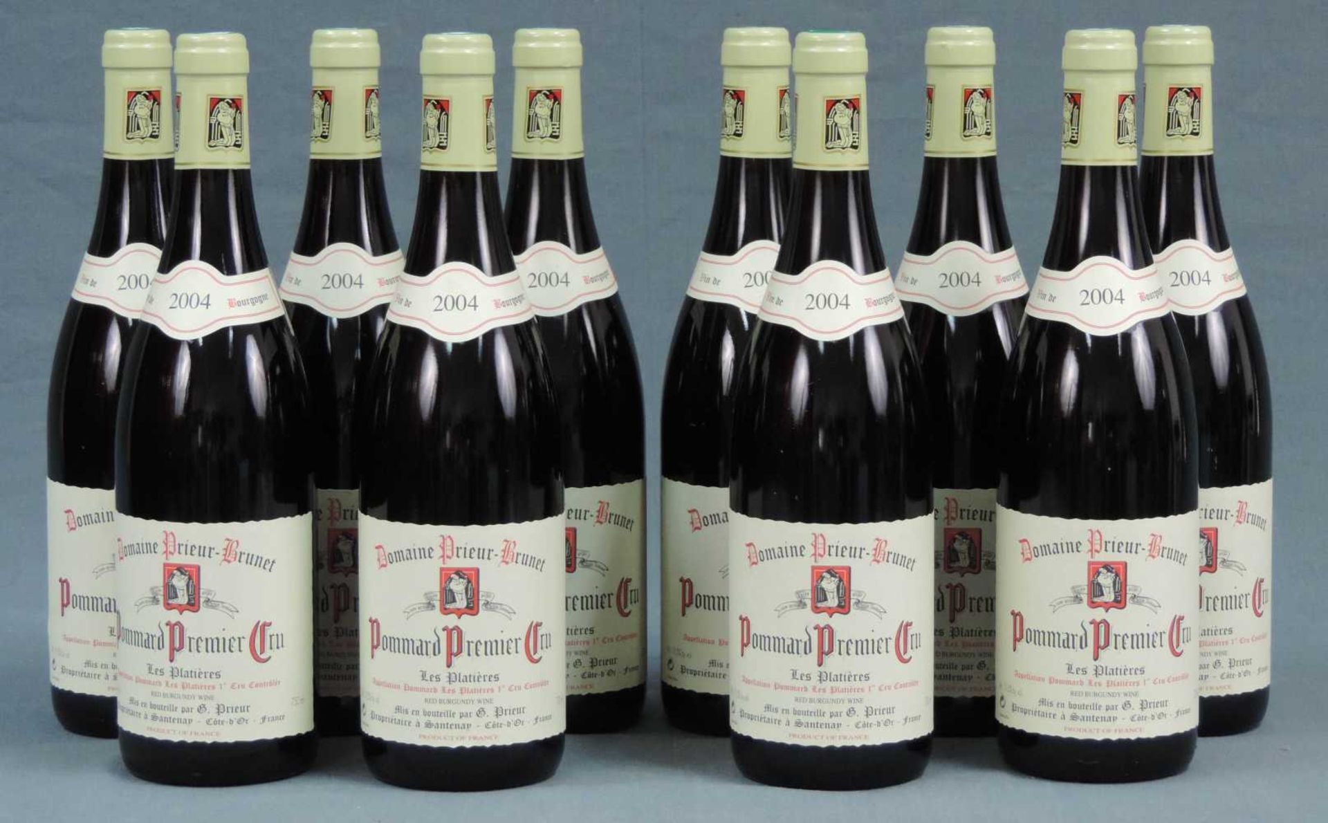 2004 Domaine Prieur - Brunet, Pommard Premier Cru Les Platieres, France. 10 Flaschen, 750 ml,