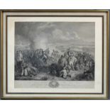 John BURNETT (XIX) drawn and engraved 1815. Battle of Trafalgar. 46 cm x 58 cm im Ausschnitt,