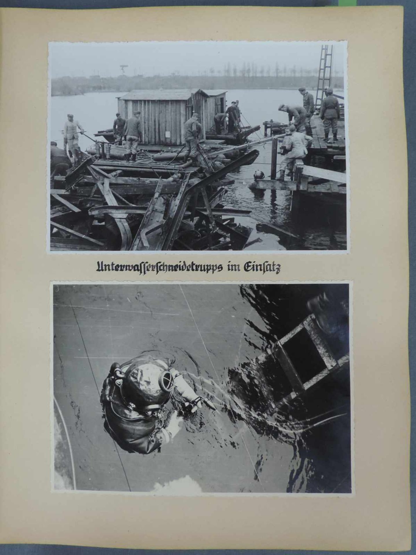Album des Herrn Major Groth zum 24.12.1944. Fotodokumentation der Wiederherstellung der - Image 4 of 7