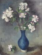 Alfred LEITHÄUSER (1898 - 1979). Apfelblüte. 50 cm x 40 cm. Gemälde. Öl auf Leinwand. Rechts unten