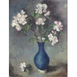 Alfred LEITHÄUSER (1898 - 1979). Apfelblüte. 50 cm x 40 cm. Gemälde. Öl auf Leinwand. Rechts unten