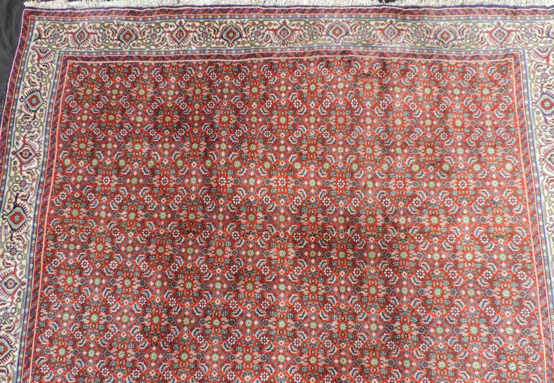Bidjar Orientteppich. Iran. Feine Knüpfung. 275 cm x 222 cm. Handgeknüpft, Wolle auf Baumwolle. - Bild 6 aus 8