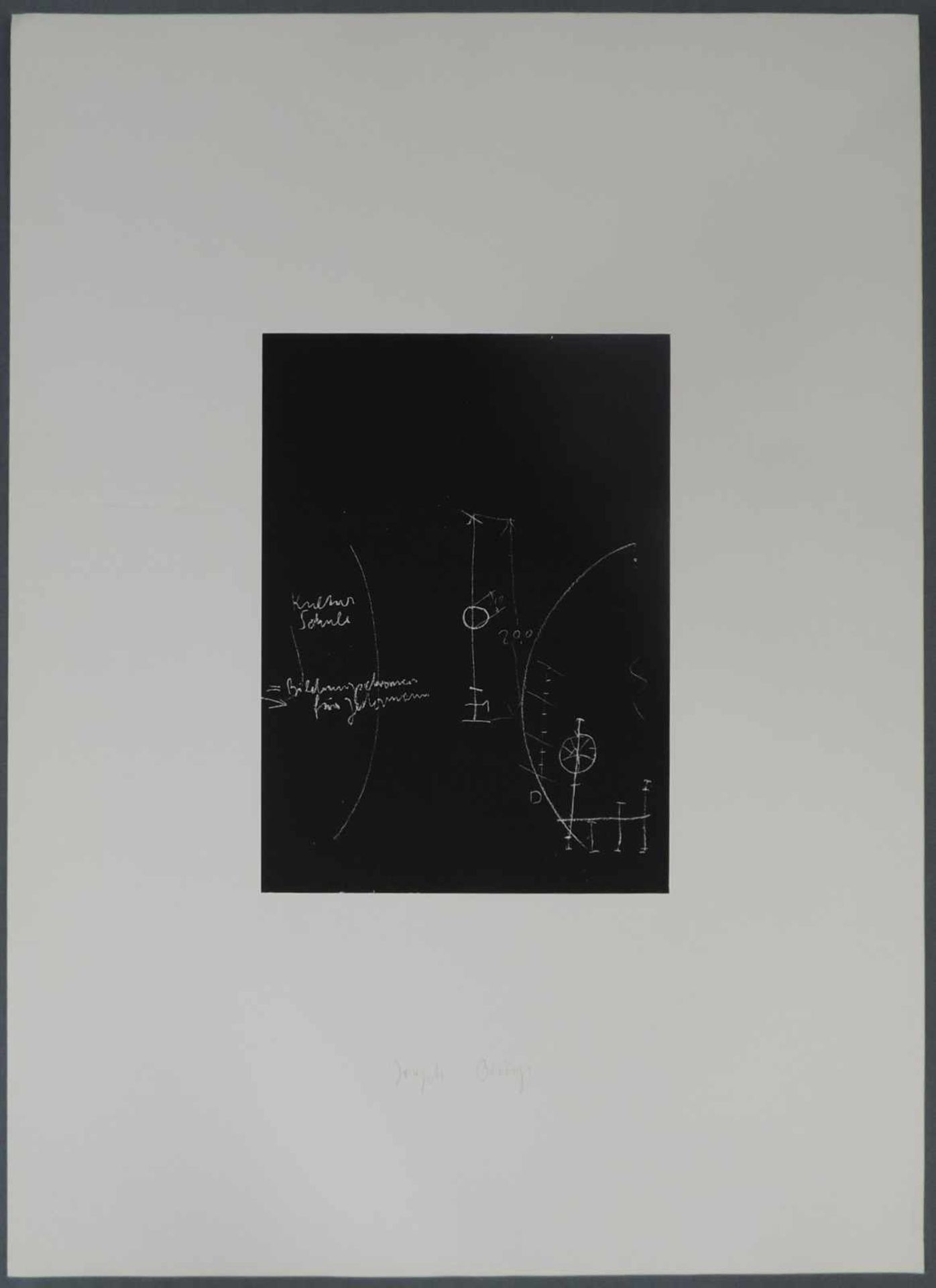 Joseph BEUYS (1921 - 1986). Tafel II (1980). 27 cm x 37 cm. Schellmann 326-328. Handsigniert. Joseph
