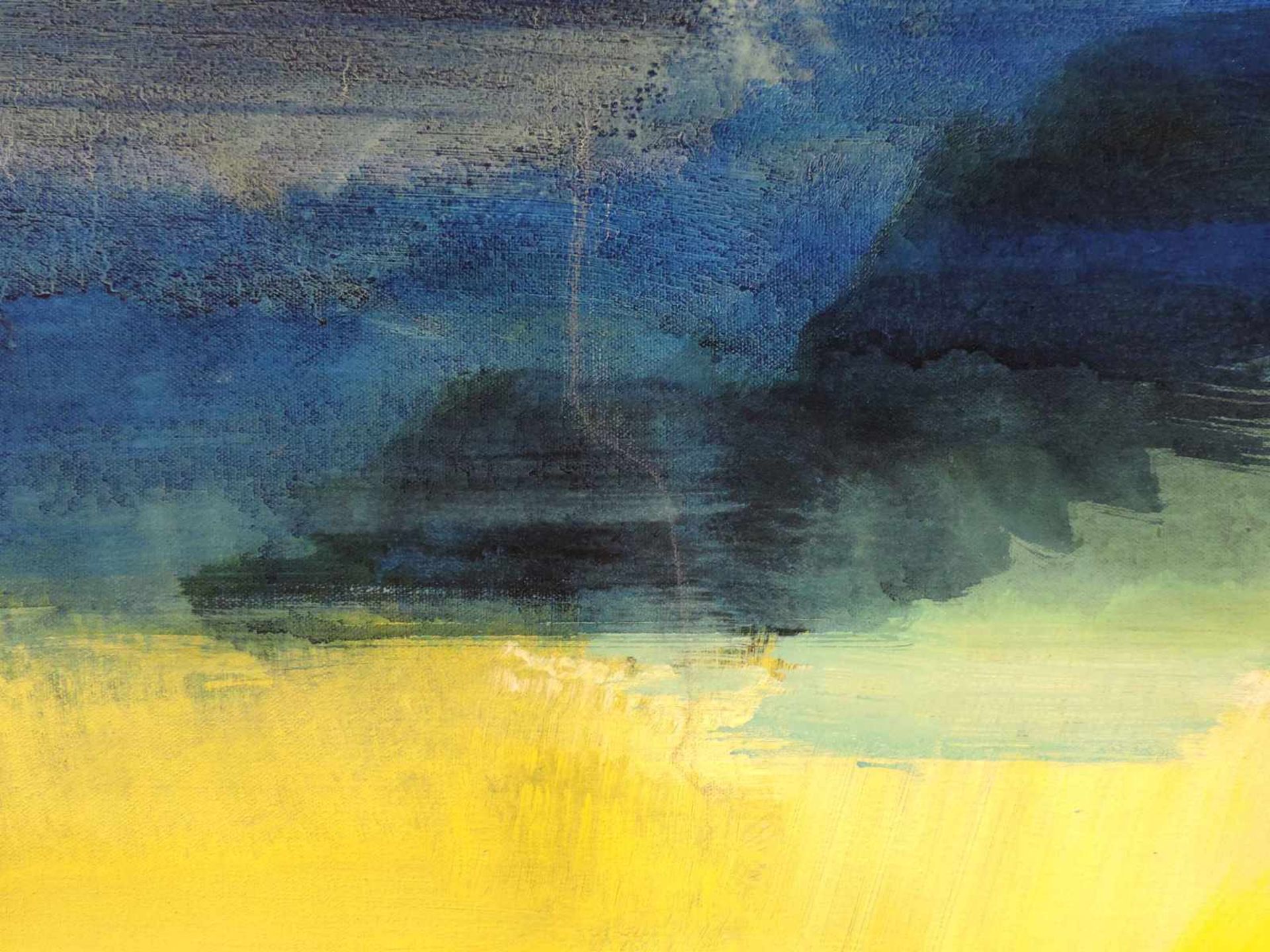 Bernd ZIMMER (1948 -). ''Mitsommerlicht. Ladoga''. 2004. 83 cm x 106 cm. Gemälde. Acryl auf - Image 3 of 9