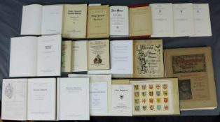 20 Bücher über Wappen. Auch: 'Jahrbuch Herold'. Aus dem Nachlass des Heraldikers Heinz Ritt. 20