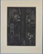 Georges ROUAULT (1871 - 1958). Miserere. Pl. 10. In the old district of long suffering. 563 mm x 420