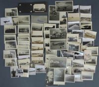 Großer Posten Fotos Luftwaffe. Flugzeugeinsätze über Feind und Luftaufnahmen. Circa 80 Fotos.