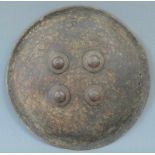 Osmanisches Schild, Leder. Wohl 18. Jahrhundert. 41 cm Durchmesser. Ottoman shield, leather.