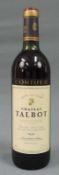 1982 Chateau Talbot, Saint Julien AC, Bordeaux Rotwein. 75 cl. Frankreich. Eine ganze Flasche.